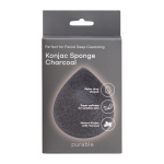 Sejas attīrīšanas līdzeklis ar kokogli Purable Konjac Sponge - Charcoal