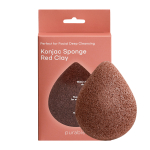 Sejas attīrīšanas sūklis ar sarkano mālu Purable Konjac Sponge - Red Clay