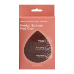 Sejas attīrīšanas sūklis ar sarkano mālu Purable Konjac Sponge - Red Clay